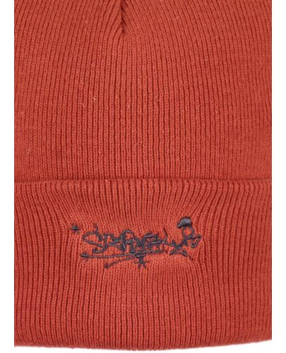 Скейтърска шапка от органичен памук Sterntaler - 55 cm, 4-6 години, червена - 3