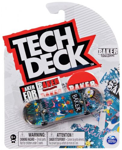 Скейтборд за пръсти Spin Master - Tech Deck, Baker Kader Sylla - 1