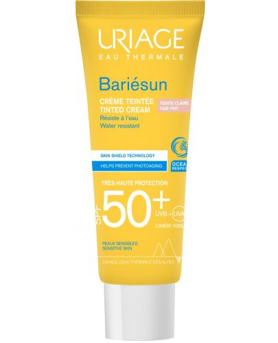 Uriage Bariesun Слънцезащитен тониран крем, светъл, SPF 50, 50 ml - 1