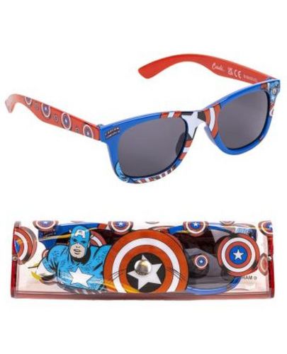 Слънчеви очила в PVC калъф Cerba - Marvel, Captain America - 1