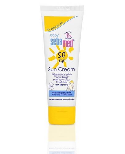 Слънцезащитен крем SPF50 Sebamed Baby, 75 ml - 1