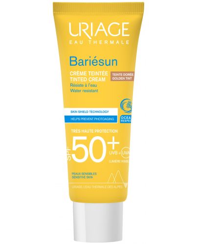 Uriage Bariesun Слънцезащитен тониран крем, тъмен, SPF 50, 50 ml - 1