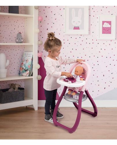 Детска играчка Smoby Baby Nurse - Столче за хранене на кукли - 3