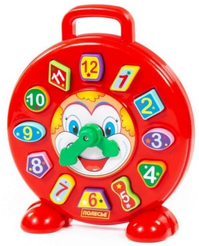 Сортер часовник Polesie Toys 62741, червен - 1