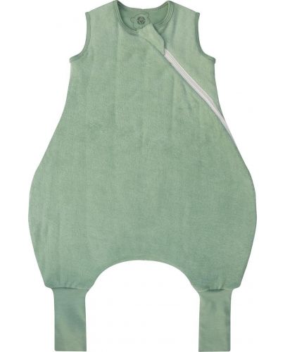 Спално чувалче с крачета Bio Baby - Oт органичен памук, 2.5 Тog, 70 cm, 6-12 м, зелено - 1