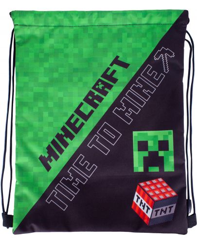 Спортна торба Astra Minecraft - Time To Mine - 2