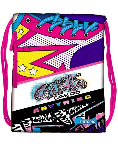 Спортна торба Mitama - Roller Girl, с подарък ключодържател - 2