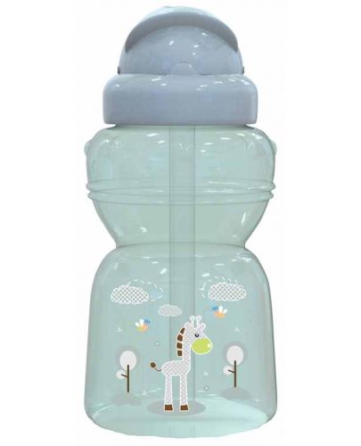 Спортна бутилка Lorelli Baby Care - Animals, 325 ml, зелено - 1