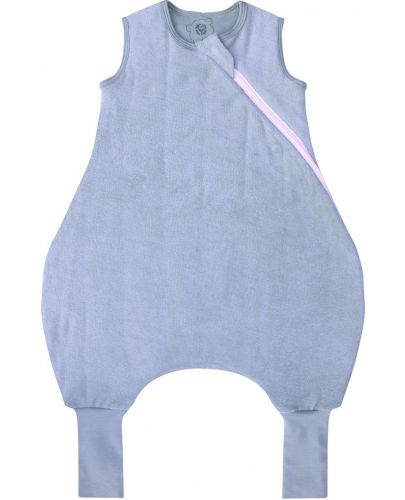 Спално чувалче с крачета Bio Baby - Oт органичен памук, 2.5 Тog, 70 cm, 6-12 м, синьо - 1