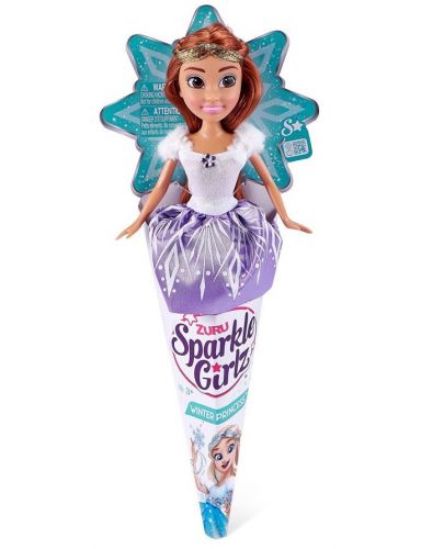Кукла в конус Zuru Sparkle Girlz - Зимна принцеса, асортимент - 2