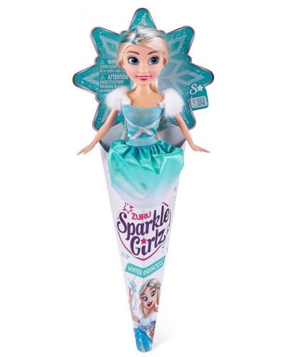 Кукла в конус Zuru Sparkle Girlz - Зимна принцеса, асортимент - 1