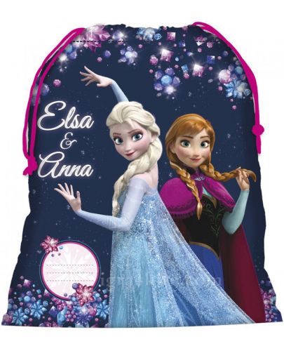 Спортна торба Frozen - Elsa & Anna, 34 x 44 cm - 1