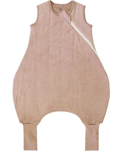 Спално чувалче с крачета Bio Baby - Oт органичен памук, 2.5 Тog, 98 cm, 24-36 м, бежово - 1
