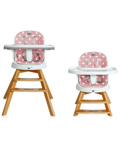 Столче за хранене с ротация Lorelli - Napoli, Pink Bears - 5