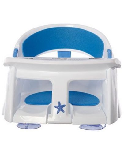 Столче за баня Dreambaby - С мека седалка, бяло/синьо - 1