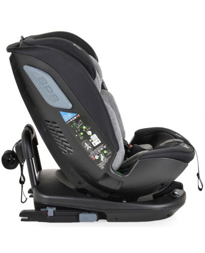 Стол за кола Cangaroo - Gravity, 360°, i-Size, с IsoFix , 40-150 cm, сив - 4