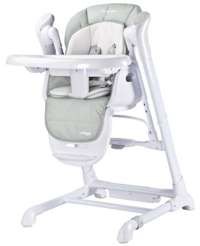 Столче за хранене и люлка 2 в 1 Caretero - Indigo, Light Grey  - 1