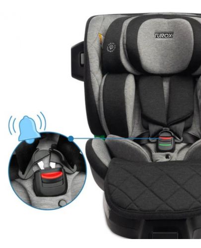 Столче за кола Caretero - Turox, i-Size, IsoFix, 40-150 cm, Khaki  - 9