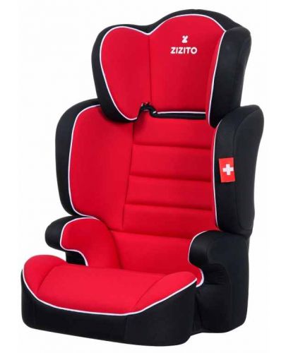 Стол за кола 2 в 1 Zizito - Junona - II, 15-36 kg, червен - 2