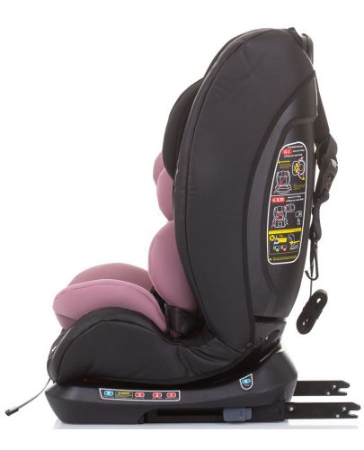 Столче за кола Chipolino - Техно 360, 0-36 kg, с Isofix, Розова вода - 5