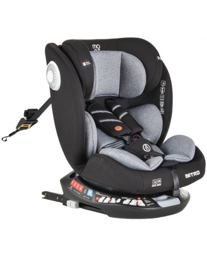 Стол за кола Moni - Nitro, IsoFix, i-Size, 40-150 cm, сив - 1