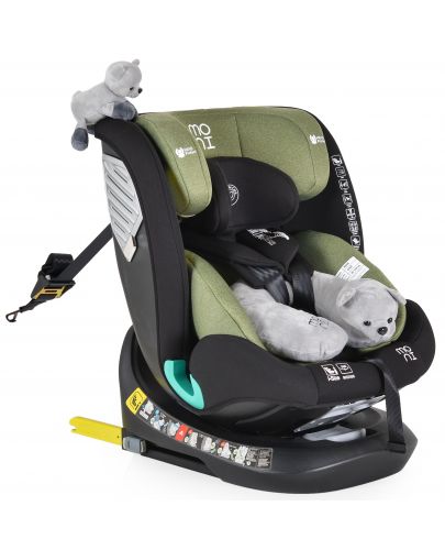 Столче за кола Moni - Serengeti, i-Size, IsoFix, 360°, 40-150 cm, зелено - 1