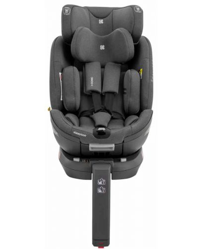 Столче за кола KikkaBoo - i-Conic, i-Size, 40-150 cm, Dark Grey - 3