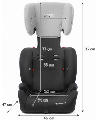 Столче за кола KinderKraft - Concept, 9-36kg, зелено - 9