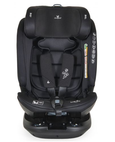 Стол за кола Cangaroo - Gravity, 360°, i-Size, с IsoFix , 40-150 cm, черен - 3