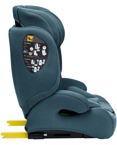 Столче за кола KikkaBoo - i-Bronn, i-Size, 76-150 cm, зелено - 5