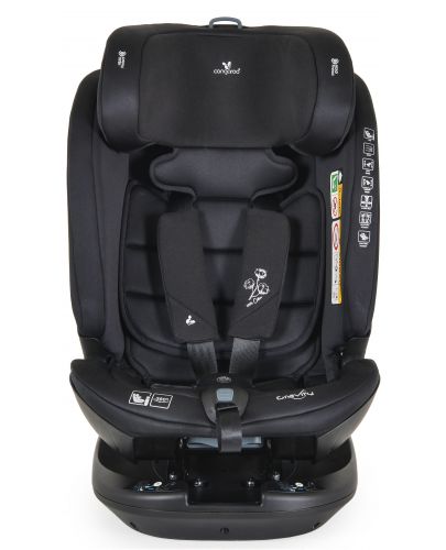 Стол за кола Cangaroo - Gravity, 360°, i-Size, с IsoFix , 40-150 cm, сив - 7