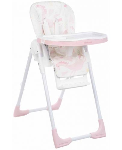 Стол за хранене KikkaBoo - Vitto, Pink Unicorn - 1
