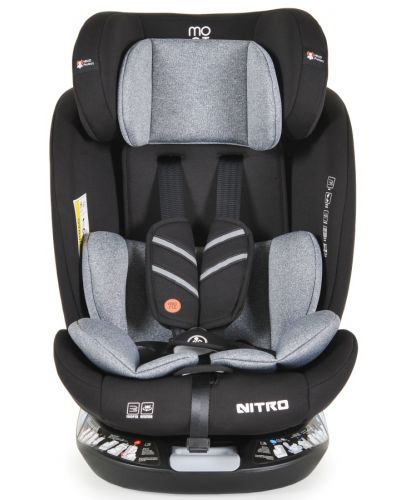 Стол за кола Moni - Nitro, IsoFix, i-Size, 40-150 cm, сив - 3