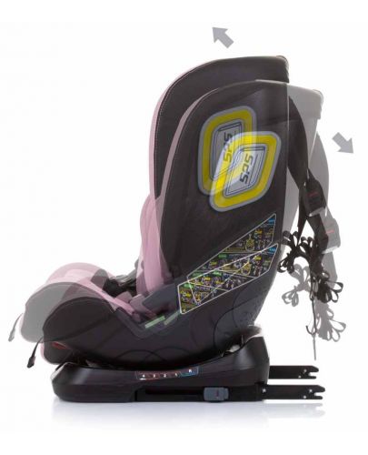 Столче за кола Chipolino - Next Gen, 360°, с i-Size, 0-36 kg, Розово - 6