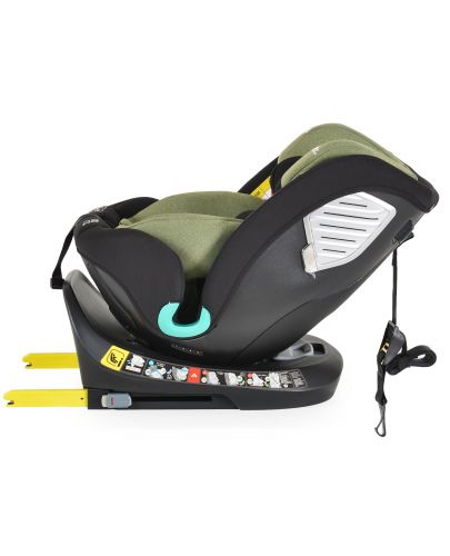 Столче за кола Moni - Serengeti, i-Size, IsoFix, 360°, 40-150 cm, зелено - 7