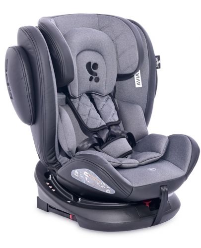 Столче за кола Lorelli - Aviator IsoFix, 0-36 kg, Black&Dark Grey - 1
