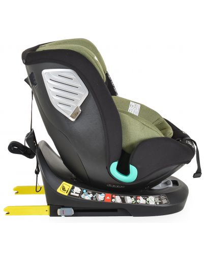 Столче за кола Moni - Serengeti, i-Size, IsoFix, 360°, 40-150 cm, зелено - 5