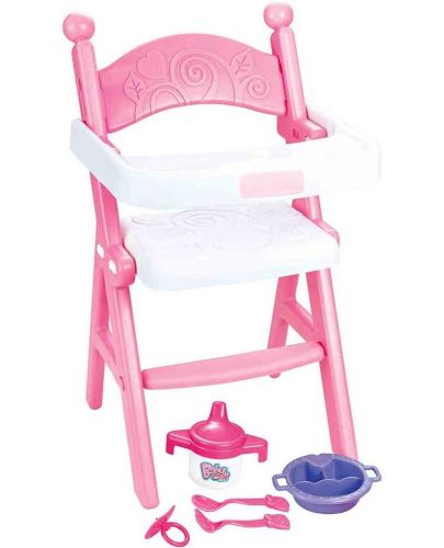Столче за хранене за кукла Ocie - Baby Seat, розово - 1