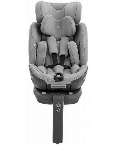 Столче за кола KikkaBoo - i-Conic, i-Size, 40-150 cm, Light Grey - 3