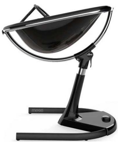 Mima Висок стол за хранене с черна рамка Moon – Black - 4