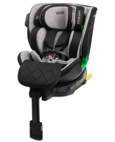 Столче за кола Caretero - Turox, i-Size, IsoFix, 40-150 cm, Grey - 3