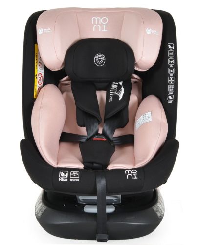 Столче за кола Moni - Serengeti, IsoFix, I-Size, 40-150 cm, розово - 6