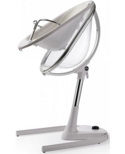 Mima Висок стол за хранене с бяла рамка Moon – Black - 4