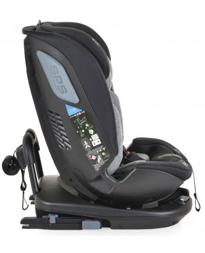 Стол за кола Cangaroo - Gravity, 360°, i-Size, с IsoFix , 40-150 cm, сив - 3