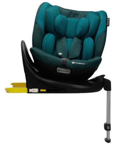 Столче за кола KinderKraft - I-Fix 360°, i-Size, 40-150 cm, Harbor Blue - 2