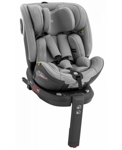 Столче за кола KikkaBoo - i-Conic, i-Size, 40-150 cm, Light Grey - 1