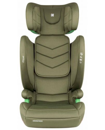 Стол за кола KikkaBoo - i-Travel, 15-36 kg, с I-Size, Army Green - 3