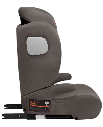 Столче за кола KikkaBoo - i-Track, i-Size, 100-150 cm, кафяво  - 5