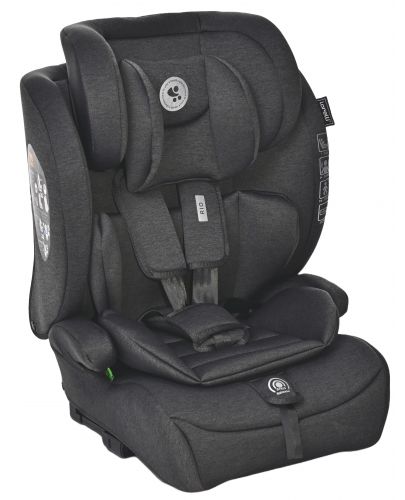 Столче за кола Lorelli - Rio, i-Size, IsoFix, 76-150 cm, Black Jaspe - 1