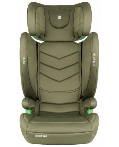 Стол за кола KikkaBoo - i-Travel, 15-36 kg, с I-Size, Army Green - 2